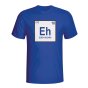 Eden Hazard Chelsea Periodic Table T-shirt (blue)