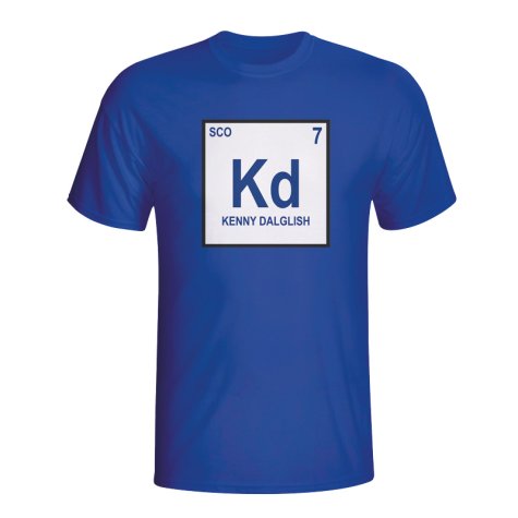 Kenny Dalglish Scotland Periodic Table T-shirt (blue)