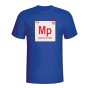 Michel Platini France Periodic Table T-shirt (blue)
