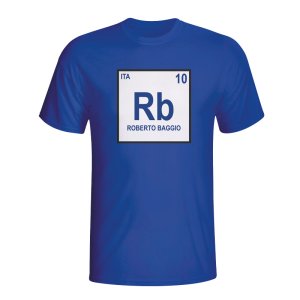 Roberto Baggio Italy Periodic Table T-shirt (blue) - Kids