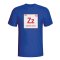 Zinedine Zidane France Periodic Table T-shirt (blue)