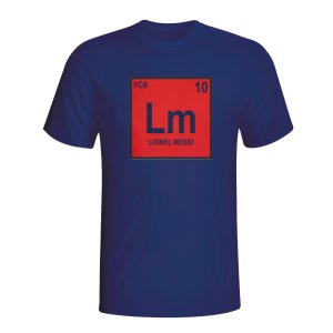 Lionel Messi Barcelona Periodic Table T-shirt (navy)