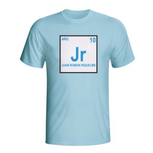 Juan Roman Riquelme Argentina Periodic Table T-shirt (sky Blue) - Kids