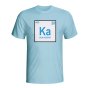 Kun Aguero Argentina Periodic Table T-shirt (sky Blue)