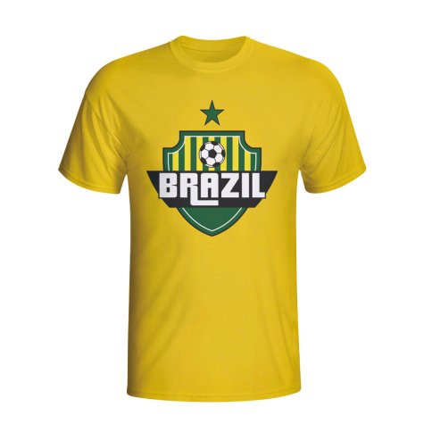 Brazil Country Logo T-shirt (yellow)