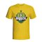 Brazil Country Logo T-shirt (yellow) - Kids