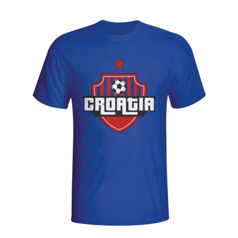 Croatia Country Logo T-shirt (blue) - Kids