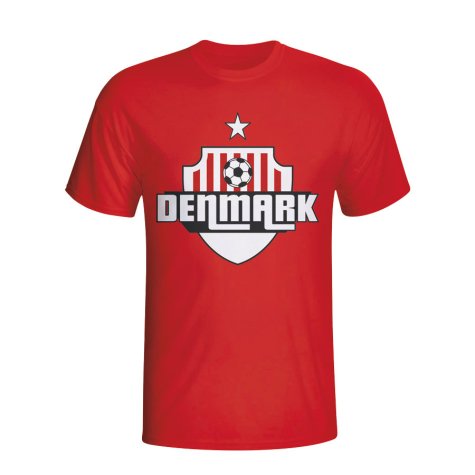 Denmark Country Logo T-shirt (red) - Kids