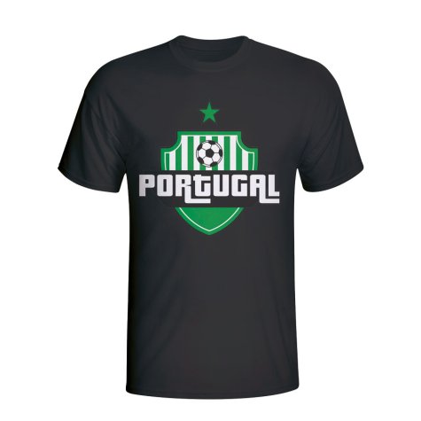 Portugal Country Logo T-shirt (black) - Kids