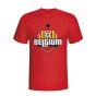 Belgium Country Logo T-shirt (red)