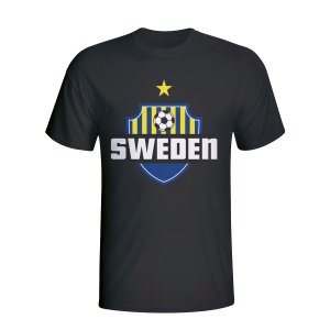 Sweden Country Logo T-shirt (black) - Kids