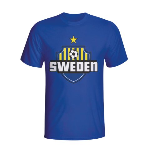 Sweden Country Logo T-shirt (blue) - Kids