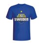 Sweden Country Logo T-shirt (blue) - Kids