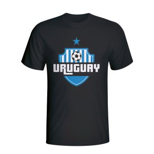 Uruguay Country Logo T-shirt (black)