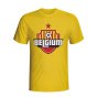 Belgium Country Logo T-shirt (yellow)