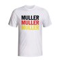 Thomas Muller Germany Player Flag T-shirt (white) - Kids