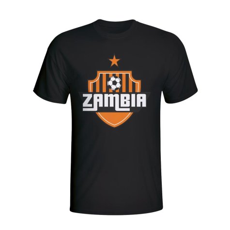 Zambia Country Logo T-shirt (black) - Kids