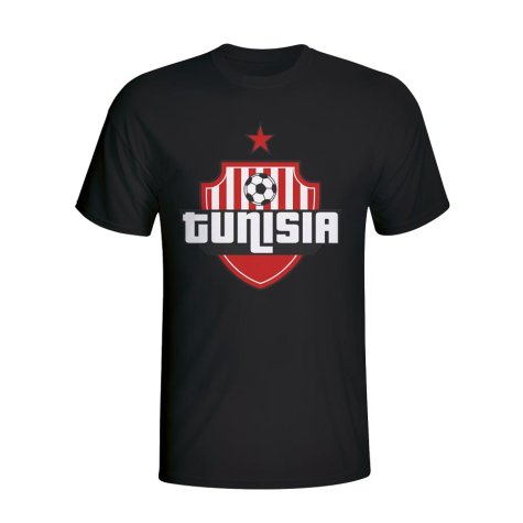 Tunisia Country Logo T-shirt (black) - Kids