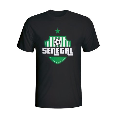 Senegal Country Logo T-shirt (black)