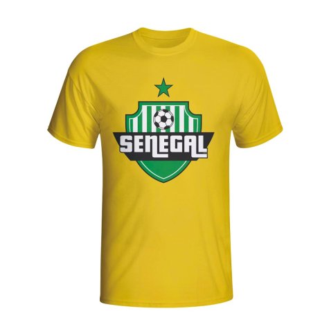Senegal Country Logo T-shirt (yellow) - Kids