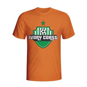 Ivory Coast Country Logo T-shirt (orange)