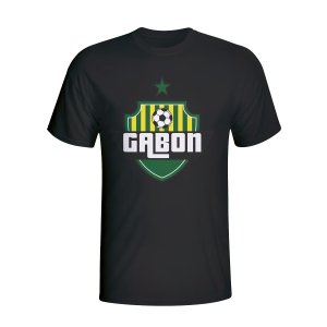 Gabon Country Logo T-shirt (black)