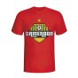 Cameroon Country Logo T-shirt (red) - Kids