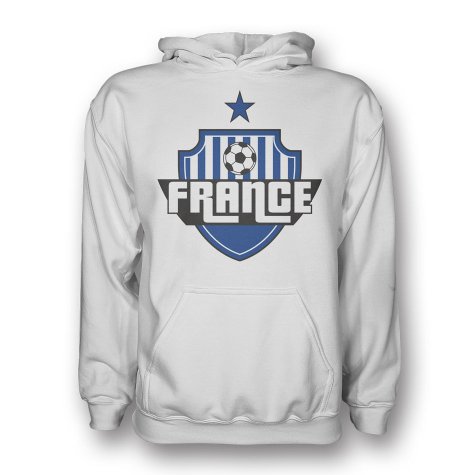 France Country Logo Hoody (white)