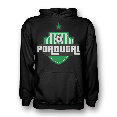 Portugal Country Logo Hoody (black) - Kids