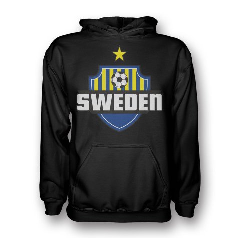 Sweden Country Logo Hoody (black) - Kids