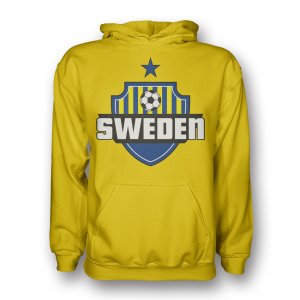 Sweden Country Logo Hoody (yellow) - Kids