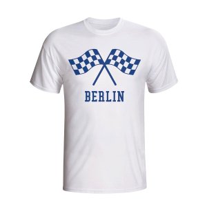 Hertha Berlin Waving Flags T-shirt (white)