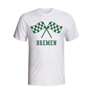 Werder Bremen Waving Flags T-shirt (white) - Kids