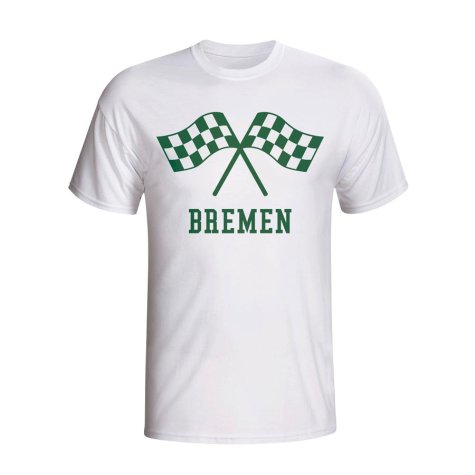 Werder Bremen Waving Flags T-shirt (white)