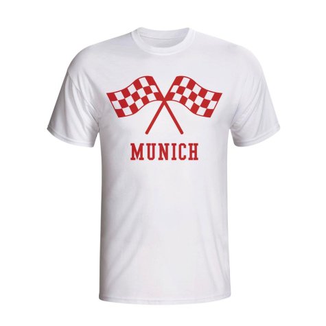 Bayern Munich Waving Flags T-shirt (white) - Kids