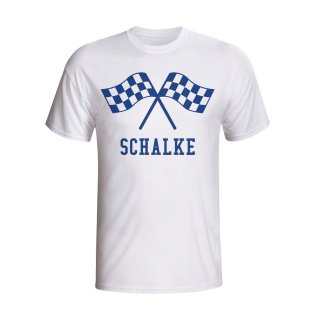 Schalke Waving Flags T-shirt (white) - Kids
