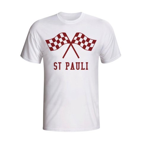 St Pauli Waving Flags T-shirt (white)