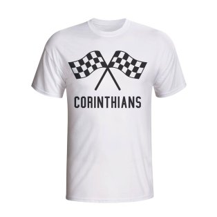 Corinthians Waving Flags T-shirt (white) - Kids