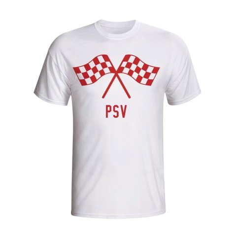 Psv Waving Flags T-shirt (white)
