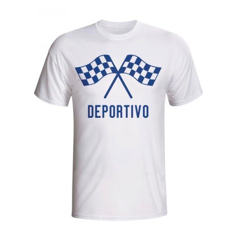 Deportivo Waving Flags T-shirt (white) - Kids