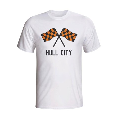 Hull City Waving Flags T-shirt (white) - Kids