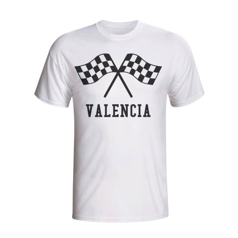 Valencia Waving Flags T-shirt (white) - Kids