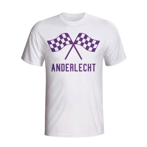 Anderlecht Waving Flags T-shirt (white) - Kids
