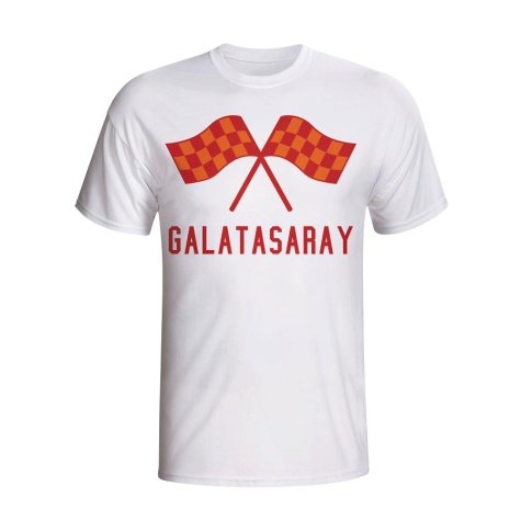 Galatasaray Waving Flags T-shirt (white) - Kids
