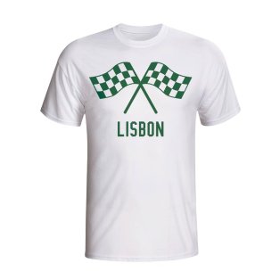 Sporting Lisbon Waving Flags T-shirt (white)