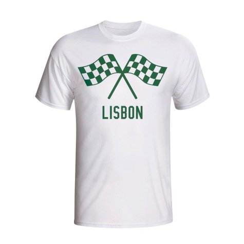 Sporting Lisbon Waving Flags T-shirt (white) - Kids
