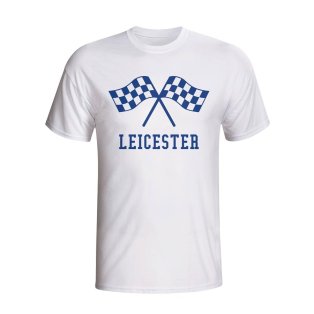 Leicester Waving Flags T-shirt (white)