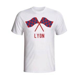 Lyon Waving Flags T-shirt (white)