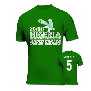 2013 Nigeria CAF Winners T-Shirt (Green) - Ambrose 5