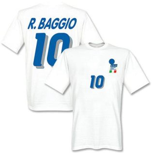 Roberto Baggio Italy 1994 Away T-Shirt (White)